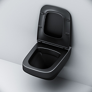 Комплект унитаза с инсталляцией AM.PM Inspire V2.0 CK50GG Черный матовый с сиденьем Микролифт с Черной глянцевой клавишей смыва с гигиеническим душем и аксессуарами для ванной комнаты-8
