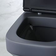 Комплект унитаза с инсталляцией AM.PM Inspire V2.0 CK50GG Черный матовый с сиденьем Микролифт с Черной глянцевой клавишей смыва с гигиеническим душем и аксессуарами для ванной комнаты-11