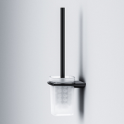Комплект унитаза с инсталляцией AM.PM Inspire V2.0 CK50GG Черный матовый с сиденьем Микролифт с Черной глянцевой клавишей смыва с гигиеническим душем и аксессуарами для ванной комнаты-24