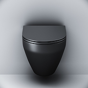 Комплект унитаза с инсталляцией AM.PM Spirit CK70GH Черный матовый с сиденьем Микролифт с Черной глянцевой клавишей смыва с гигиеническим душем и аксессуарами для ванной комнаты-6
