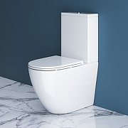 Унитаз компакт BelBagno Sfera-R BB2141CPR/BB870SC без бачка с сиденьем Микролифт-2