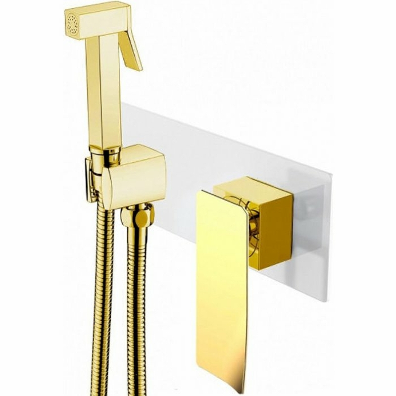 Гигиенический душ со смесителем Boheme Q 147-WG .2 Белый Золото гигиенический душ со смесителем boheme q 147 wg белый золото