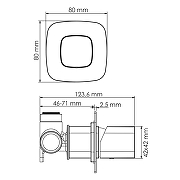 Смеситель для душа WasserKRAFT Saale 9551 Белый матовый-1