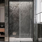 Душевая дверь Veconi Premium Trento PTD-30B 150 PTD30-B-150-01-C4 профиль Черный матовый стекло прозрачное