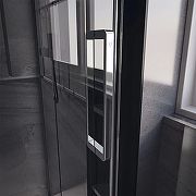 Душевая дверь Veconi Premium Trento PTD-40CH 120 PTD40-CH-120-01-C4 профиль Хром стекло прозрачное-3
