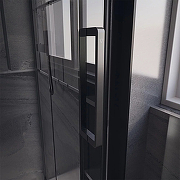 Душевая дверь Veconi Premium Trento PTD-40B 120 PTD40-B-120-01-C4 профиль Черный матовый стекло прозрачное-3