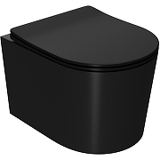 Комплект унитаза с инсталляцией Point Веста 886914GBO3+PN41701BM Черный матовый с сиденьем Микролифт и Черной матовой клавишей смыва-1