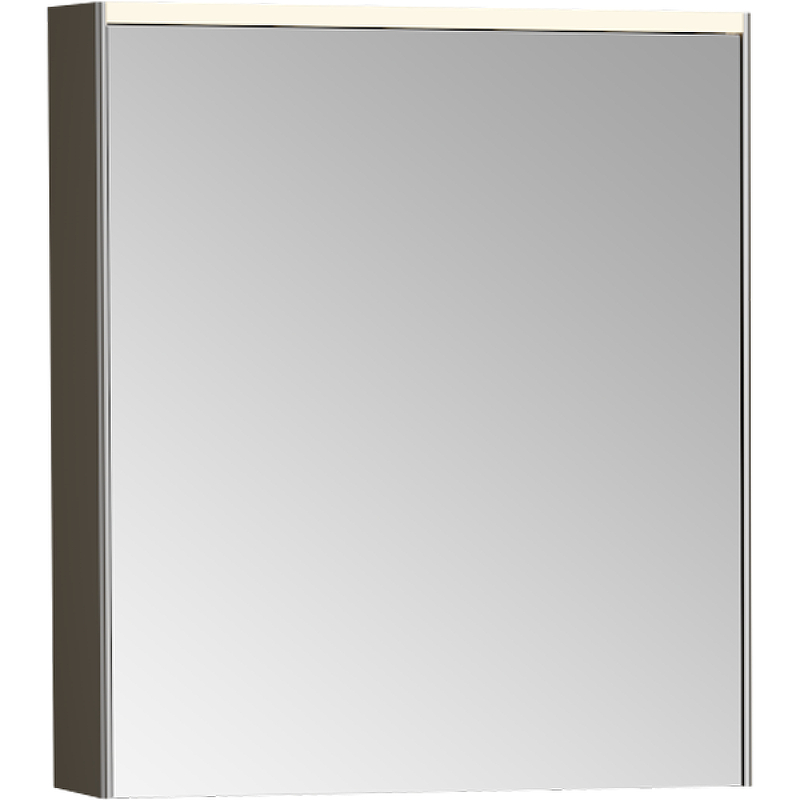 Зеркальный шкаф Vitra 60 R 66910 с подсветкой Антрацит глянцевый
