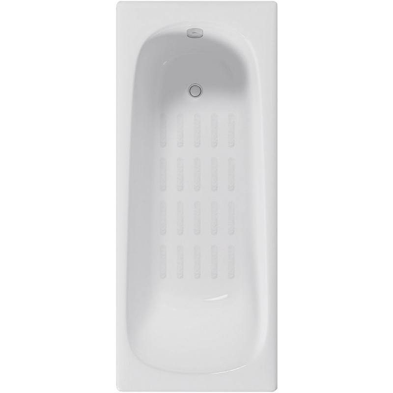 Чугунная ванна Delice Continental 170x70 DLR230613-AS без отверстий под ручки с антискользящим покрытием
