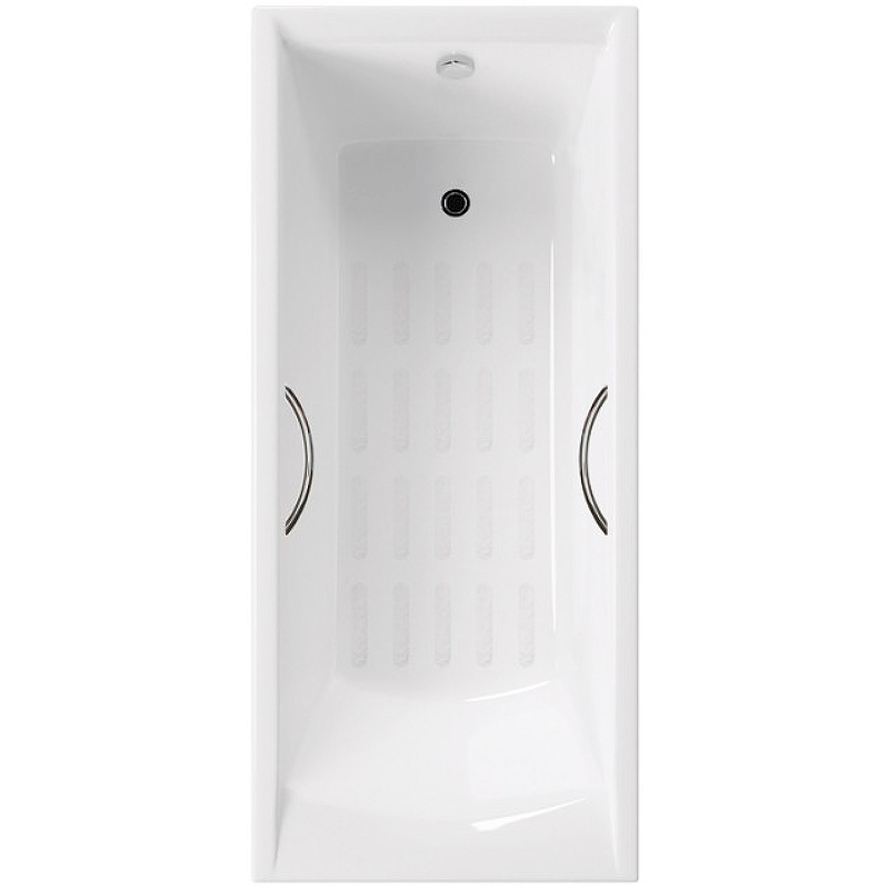 Чугунная ванна Delice Prestige 160x70 DLR230614R-AS с отверстиями под ручки с антискользящим покрытием
