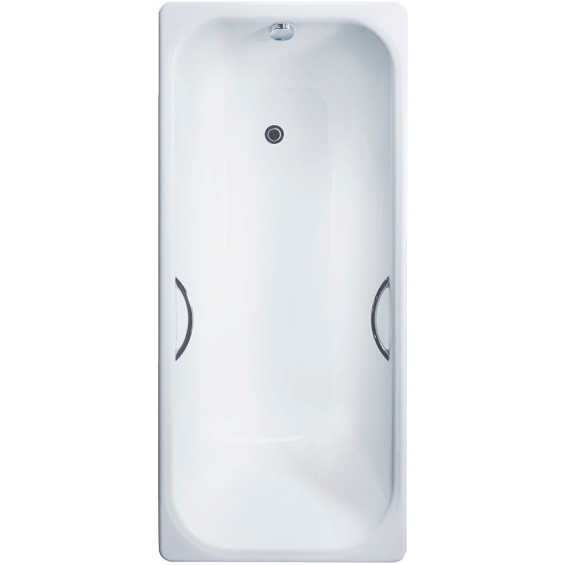 Чугунная ванна Delice Aurora 170x70 DLR230605R с отверстиями под ручки без антискользящего покрытия ванна чугунная delice aurora 170x70 dlr230605 без ножек