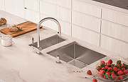 Кухонная мойка Alveus Kombino 10 SAT-90 180x400x140 1100233 Сатинированная сталь-3