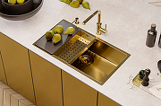 Кухонная мойка Alveus Quadrix 60 Monarch Gold 740x400x200 1117478 Золото-4