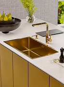 Кухонная мойка Alveus Quadrix 60 Monarch Gold 740x400x200 1117478 Золото-6