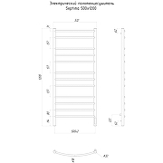 Электрический полотенцесушитель Ravak Septima 50x120 X04000083727 ТЭН слева Хром-1