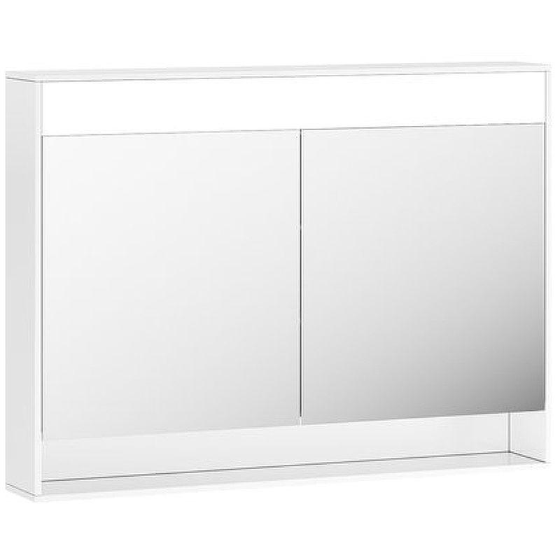 Зеркальный шкаф Ravak MC Step 100 X000001421 с подсветкой Белый глянцевый зеркальный шкаф laufen base 80 4 0280 2 110 261 1 с подсветкой белый глянцевый