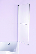 Шторка на ванну Esbano ES-1480 80 ESDV1480 профиль Хром стекло прозрачное-3