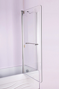 Шторка на ванну Esbano ES-1412 120 ESDV1412 профиль Хром стекло прозрачное-4