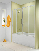 Шторка на ванну Esbano ES-1417 170 ESDV1417 профиль Хром стекло прозрачное-1