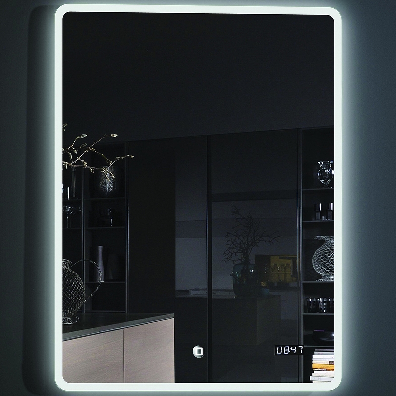 Зеркало Esbano 50 ESMI2073FDS с подсветкой с сенсорным выключателем с подогревом и часами зеркало gappo 60 g605 с подсветкой с сенсорным выключателем подогревом и часами