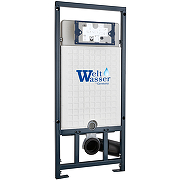 Комплект унитаза WellWant Aura WWU01121WK с сиденьем Микролифт и инсталляцией WeltWasser WW Marberg 507 10000005949+10000005953 с клавишей смыва Хром глянцевый-6