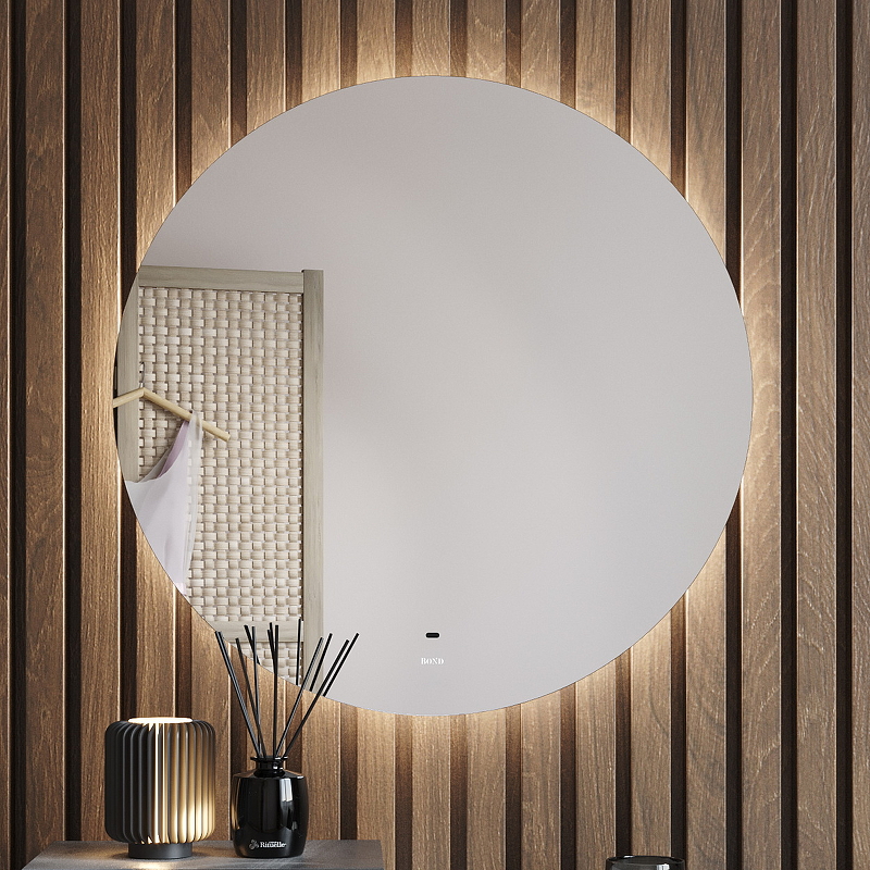 Зеркало Bond Circle 70x70 M38ZE-7070 с подсветкой с бесконтактным выключателем зеркало bond loft 60x120 m35ze 60120 с подсветкой черное глянцевое с бесконтактным выключателем