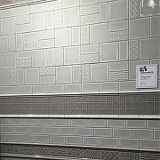 Керамическая плитка Kerama Marazzi Авеллино серый 16007 настенная 7,4х15 см-1