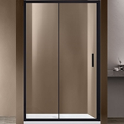 Душевая дверь Vincea Garda 150 VDS-1G150CLB профиль Черный стекло прозрачное