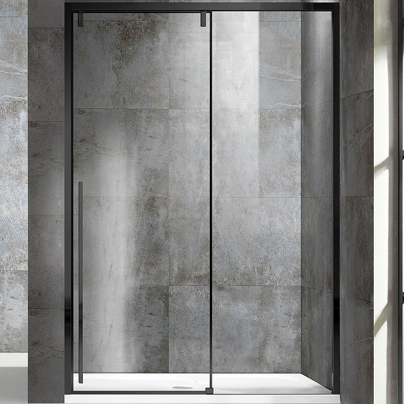 Душевая дверь Vincea Lugano 150 VDS-1L150CLB-1 профиль Черный стекло прозрачное