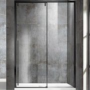 Душевая дверь Vincea Lugano 150 VDS-1L150CLB-1 профиль Черный стекло прозрачное