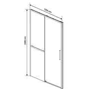 Душевая дверь Vincea Slim Soft 120 VDS-1SS120CLGM профиль Вороненая сталь стекло прозрачное-4