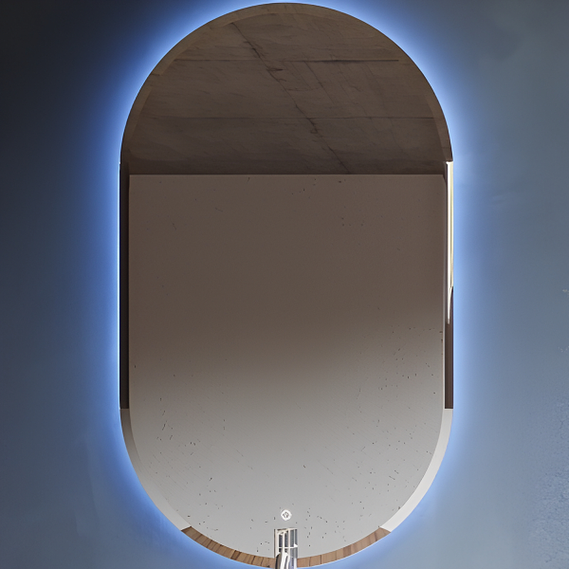 Зеркало Cezares 65 45096 с подсветкой с сенсорным выключателем зеркало owl 1975 viken 65 owlm200201 с подсветкой с сенсорным выключателем