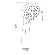 Ручной душ WesnaArt LD023 Хром-1