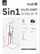 Душевая система Kludi Ameo 418310575 с термостатом Хром-11