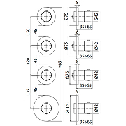 Смеситель для душа Paffoni Modular Box MDE019CR с термостатом Хром-4