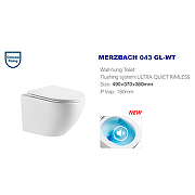 Комплект унитаза WeltWasser Merzbach 043 GL-WT 10000009939 с инсталляцией Tece Base 9400413 с сиденьем Микролифт и Белой клавишей смыва-10