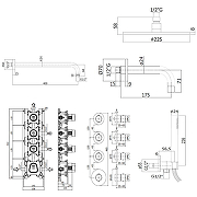 Душевая система Paffoni Modular Box KITMB019NO139 с термостатом Черная матовая-10