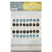 Коврик для ванной комнаты Fixsen Lotus 50х80 FX-8030Y Голубой Графит Белый Серый-3
