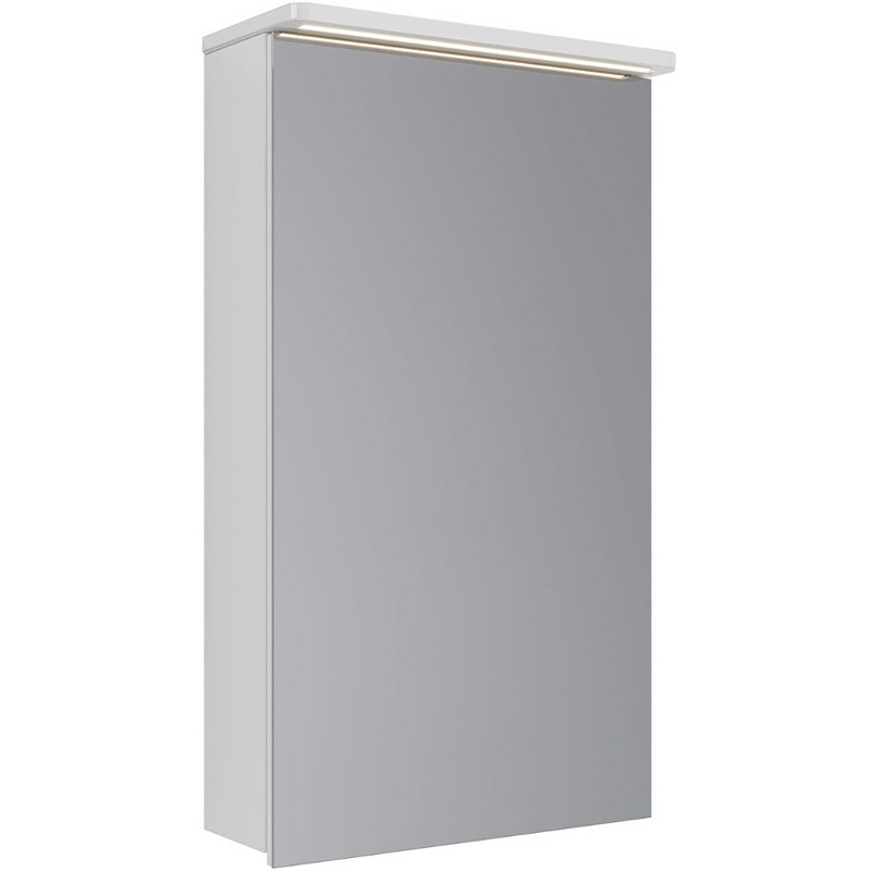 Зеркальный шкаф Lemark Zenon 45 LM45ZS-Z с подсветкой Белый глянец зеркальный шкаф lemark universal 100 lm100zs u белый глянец