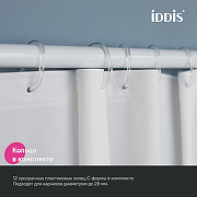 Штора для ванны Iddis Promo 180х200 P02PE18i11 Белая-4