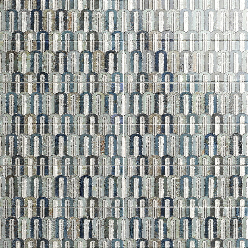 Керамическая плитка Mainzu Bellagio Arco Blu PT03243 настенная 10х30 см