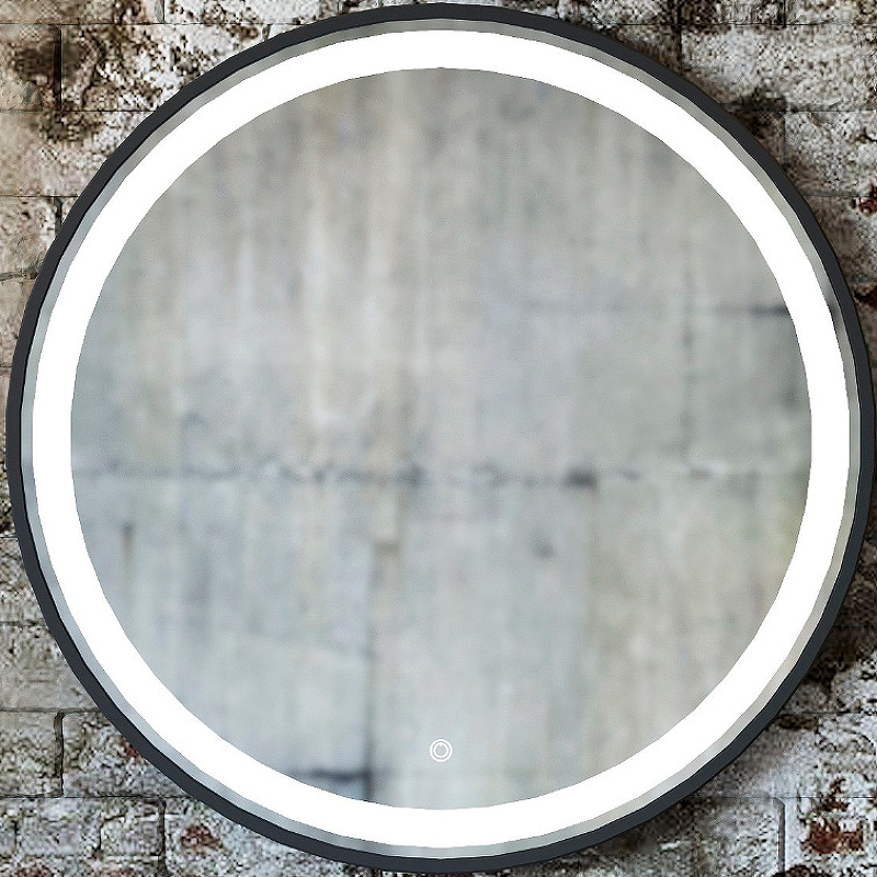 Зеркало Sanflor Гард 70/2 С22580 с подсветкой с сенсорным выключателем зеркало sanflor норд 80 с04607 белое матовое черный муар