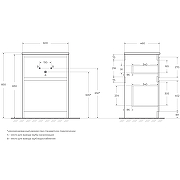 Тумба под раковину BelBagno Kraft 60 KRAFT-600-2C-PIA-RT Rovere Tabacco-4