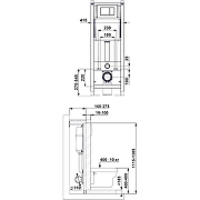 Комплект унитаза Vincea Globo VT1-14S с инсталляцией Berges Atom 410 040340 с сиденьем Микролифт и Черной матовой клавишей смыва-12