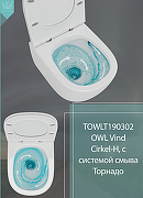 Комплект унитаза Owl 1975 Vind Cirkel-H TOWLT190302 с сиденьем Микролифт и инсталляцией Jacob Delafon E29025-NF+E4316-CP с клавишей смыва Хром-7