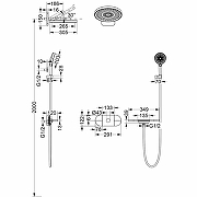Душевая система Vincea Futura VSFW-2F12TMW с термостатом Белая матовая-2