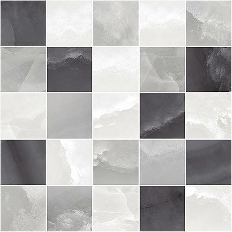 Керамический декор Laparet Prime мозаичный серый микс MM34040 25х25 см