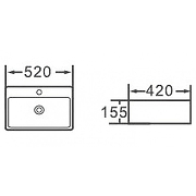 Раковина Esbano Circon 52 ESRNCIRC52MB Черная матовая-4