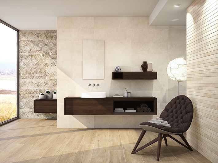 

Керамическая плитка Porcelanite Dos, 9515 Rect. Decor Natural 30х90 декор