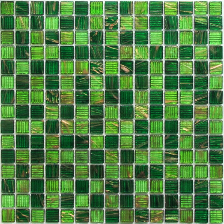Мозаика Bonaparte Стеклянная Verde 32,7х32,7 см